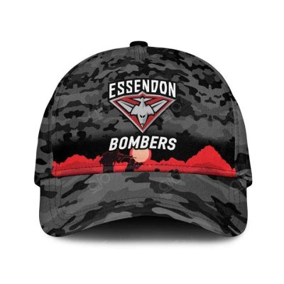 AFL Essendon Bombers ANZAC Day Black Classic Cap