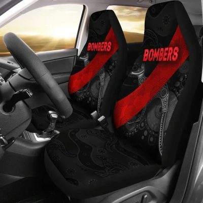 AFL Essendon Bombers Indigenous Black Car Seat Covers
