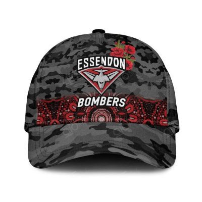 AFL Essendon Bombers Indigenous Black Classic Cap