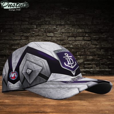 AFL Fremantle Dockers Custom Name Grey Purple Classic Cap