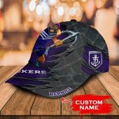 Afl Fremantle Dockers Custom Name Superman Purple Classic Cap3.jpg - demo10