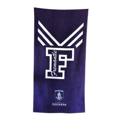 AFL Fremantle Dockers Purple EST 1994 Beach Towel V3