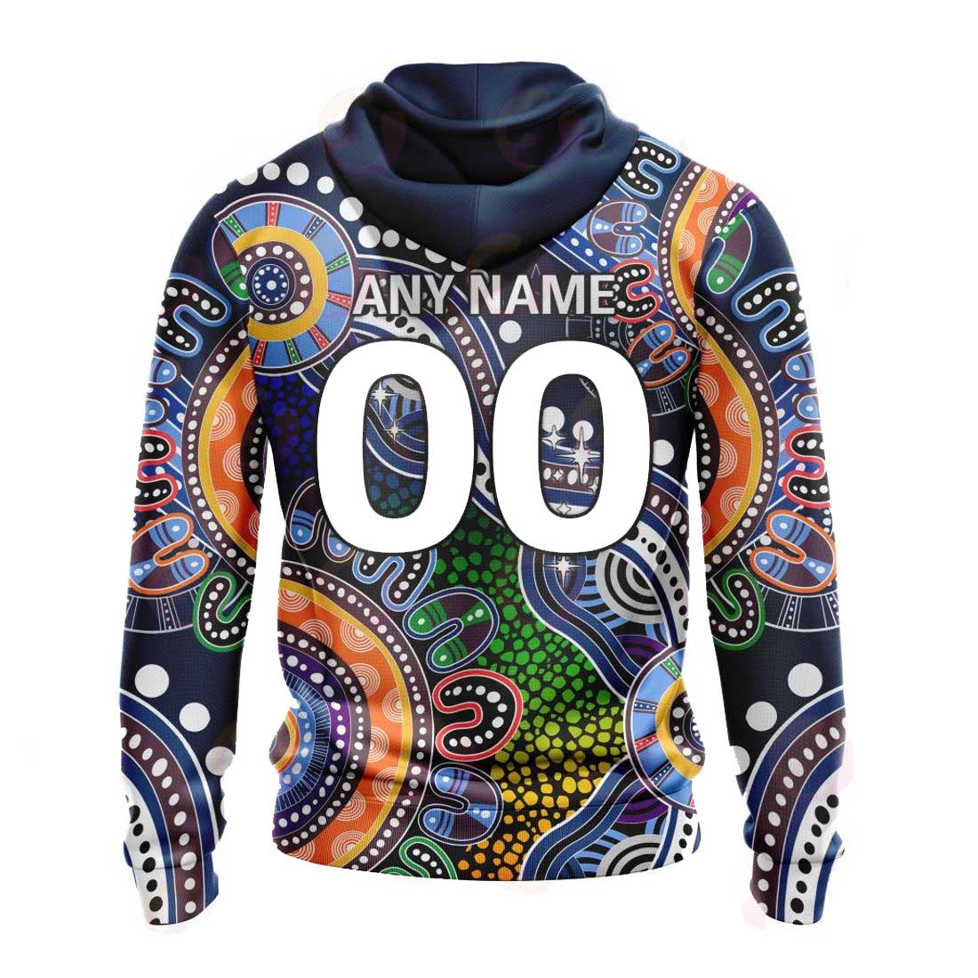 AFL Geelong Cats Custom Name Number Special Indigenous Pullover Hoodie AFL Geelong Cats Custom Name Number Special Indigenous Pullover Hoodie