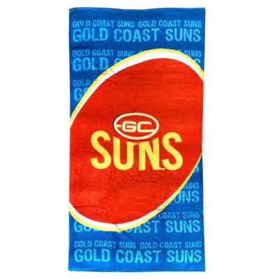 AFL Gold Coast Suns Blue Red Beach Towel