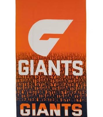 AFL Greater Western Sydney Giants Black Orange Beach Towel