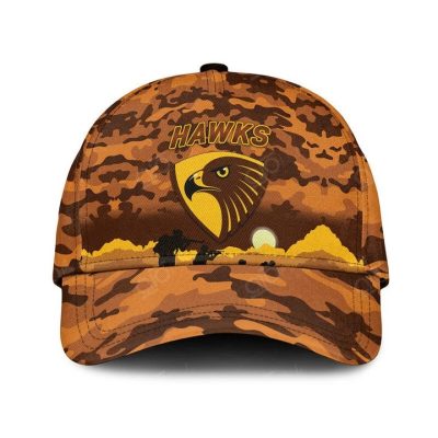 AFL Hawthorn Hawks ANZAC Soldiers Classic Cap