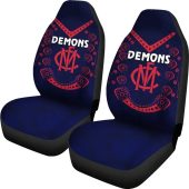 Afl Melbourne Demons Indigenous Car Seat Covers 2.jpg - demo10