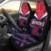 Afl Melbourne Demons Indigenous Fancy Car Seat Covers 3.jpg - demo10