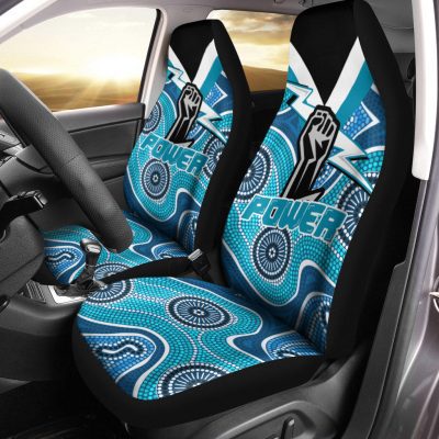 AFL Port Adelaide Aboriginal Style Car Seat Covers