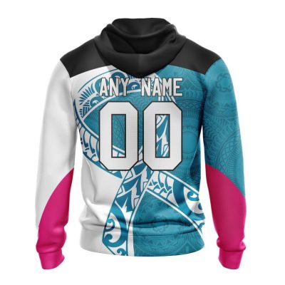 AFL Port Adelaide Custom Name Number Samoa Fight Cancer Pullover Hoodie