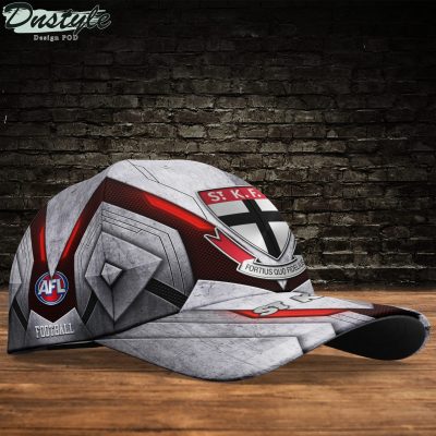 AFL St Kilda Saints Custom Name Grey Red Classic Cap