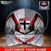 Afl St Kilda Saints Custom Name Grey Red Classic Cap.jpg - demo10