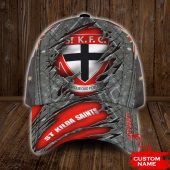 Afl St Kilda Saints Custom Name Red Grey Classic Cap1.jpg - demo10