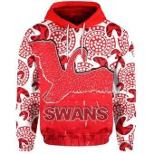 AFL Sydney Swans Aboriginal Patterns Pullover Hoodie