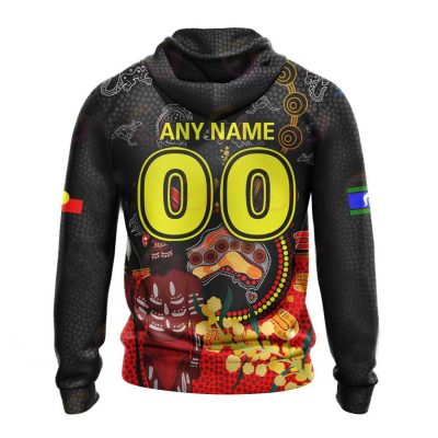 AFL Sydney Swans Custom Name Number Special Edition NAIDOC Pullover Hoodie