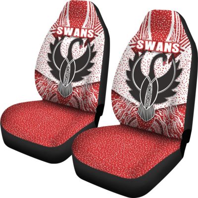 AFL Sydney Swans Indigenous Car Seat Covers V2