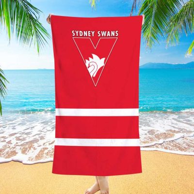 AFL Sydney Swans Red Beach Towel V2