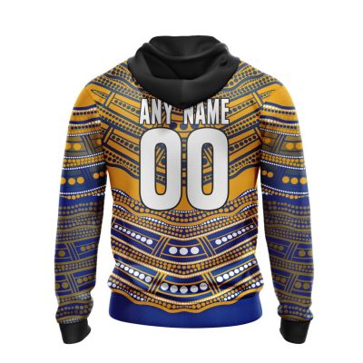 AFL West Coast Eagles Custom Name Number Indigenous Mascot Pullover Hoodie