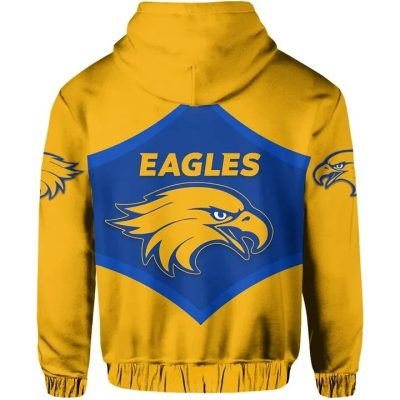 AFL West Coast Eagles Yellow Blue Pullover Hoodie