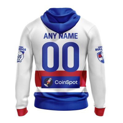 AFL Western Bulldogs Custom Name Number Clash Guernsey 2023 Pullover Hoodie