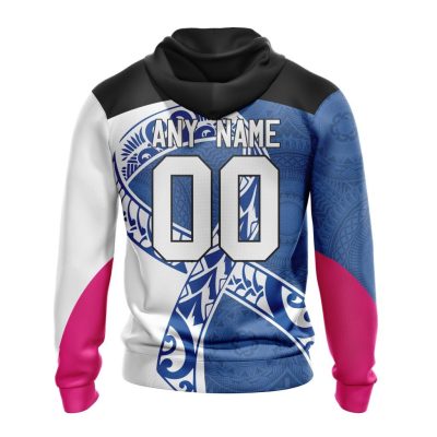 AFL Western Bulldogs Custom Name Number Fight Cancer Pullover Hoodie