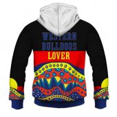 Afl Western Bulldogs Dinky Di Lover Aboriginal Flag X Indigenous Zip Up Hoodie Back.jpg - demo10