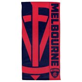 AFL Melbourne Demons Red Navy Blue Beach Towel