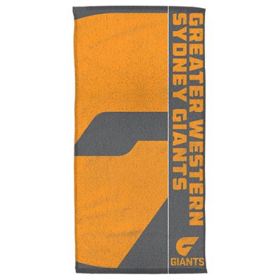 AFL Greater Western Sydney Giants Orange Grey Beach Towel