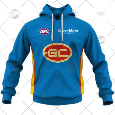 AFL Gold Coast Suns Custom Name Number 2022 Clash Guernsey
 Pullover Hoodie