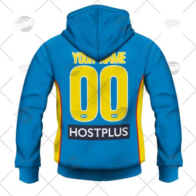AFL Gold Coast Suns Custom Name Number 2022 Clash Guernsey
 Pullover Hoodie