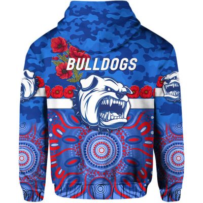 AFL Western Bulldogs ANZAC Pullover Hoodie