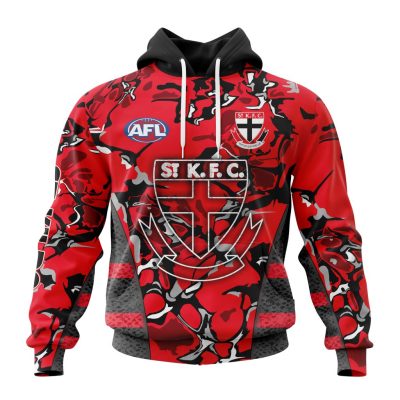 AFL St Kilda Saints Custom Name Number Morden Art Pullover Hoodie