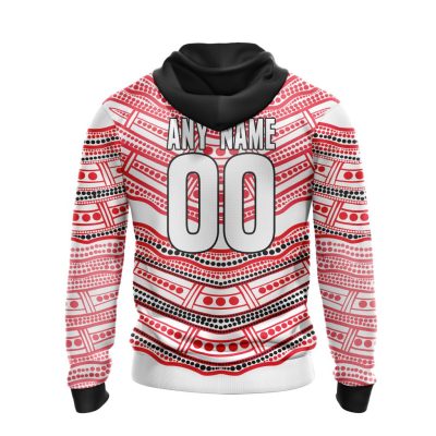 AFL St Kilda Saints Custom Name Number Indigenous Mascot Pullover Hoodie
