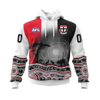 AFL St Kilda Saints Custom Name Number Nature Pullover Hoodie