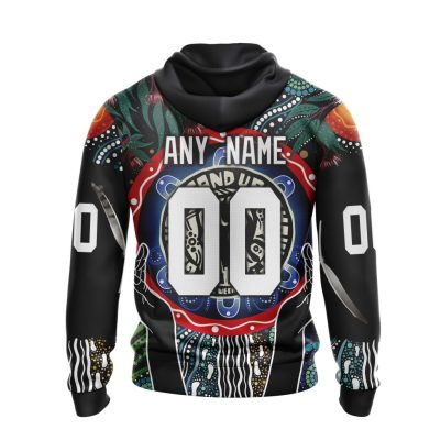 AFL Western Bulldogs Custom Name Number NAIDOC 2022 Pullover Hoodie