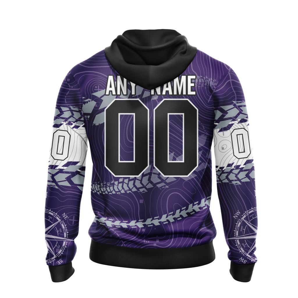 AFL Fremantle Dockers Custom Name Number Off-Road Pullover Hoodie AFL Fremantle Dockers Custom Name Number Off-Road Pullover Hoodie