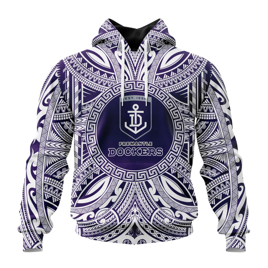 AFL Fremantle Dockers Custom Name Number Indigenous Pullover Hoodie AFL Fremantle Dockers Custom Name Number Indigenous Pullover Hoodie