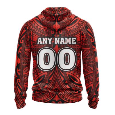 AFL St Kilda Saints Custom Name Number Polynesian Pullover Hoodie