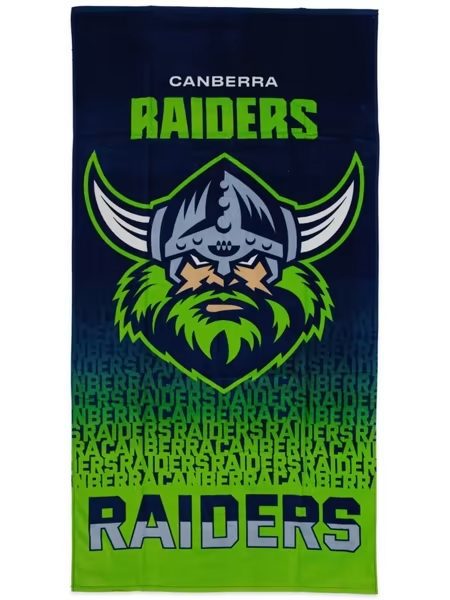 NRL Canberra Raiders Logo Beach Towel V3 NRL Canberra Raiders Logo Beach Towel V3
