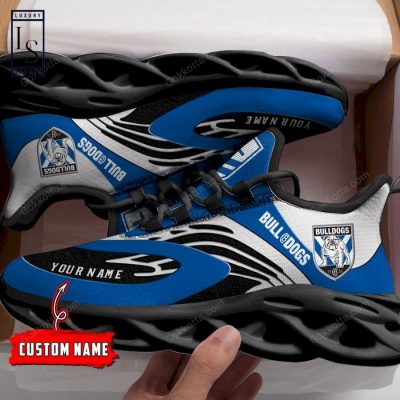 NRL Canterbury-Bankstown Bulldogs Custom Name Blue White Max Soul Shoes V2