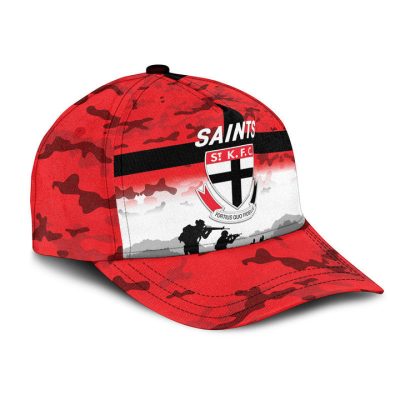 AFL St Kilda Saints ANZAC Soldiers Red Classic Cap