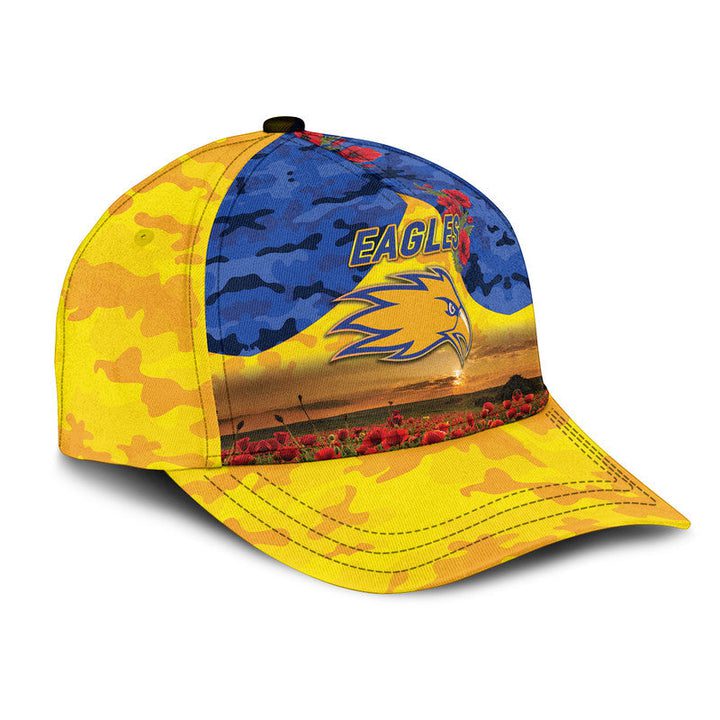 AFL West Coast Eagles Gold Poppy Flowers Classic Cap AFL West Coast Eagles Gold Poppy Flowers Classic Cap