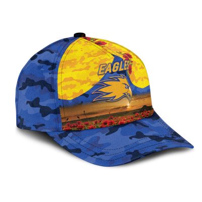 AFL West Coast Eagles Poppy Flowers Royal Blue Classic Cap