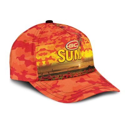 AFL Gold Coast Suns Poppy Flowers Classic Cap