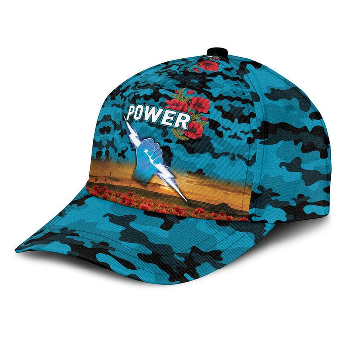 AFL Port Adelaide Poppy Flowers Teal Classic Cap AFL Port Adelaide Poppy Flowers Teal Classic Cap