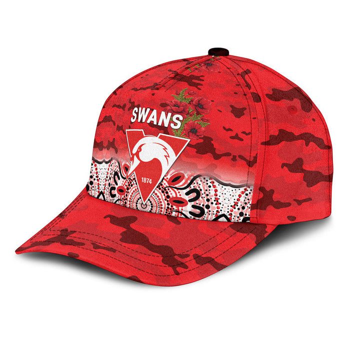 AFL Sydney Swans Indigenous Red Classic Cap AFL Sydney Swans Indigenous Red Classic Cap