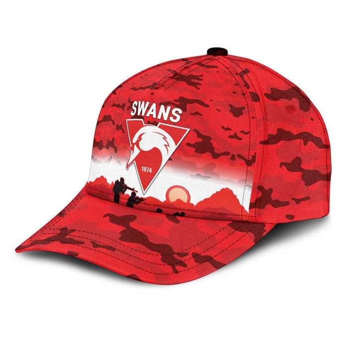 AFL Sydney Swans ANZAC Day Red Classic Cap AFL Sydney Swans ANZAC Day Red Classic Cap