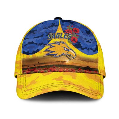 AFL West Coast Eagles Gold Poppy Flowers Classic Cap
