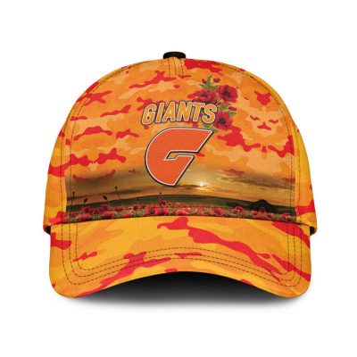 AFL Greater Western Sydney Giants Poppy Flowers Orange Classic Cap