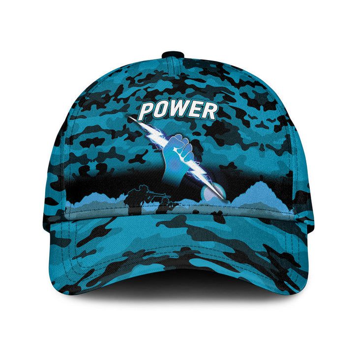 AFL Port Adelaide ANZAC Day Teal Black Classic Cap AFL Port Adelaide ANZAC Day Teal Black Classic Cap